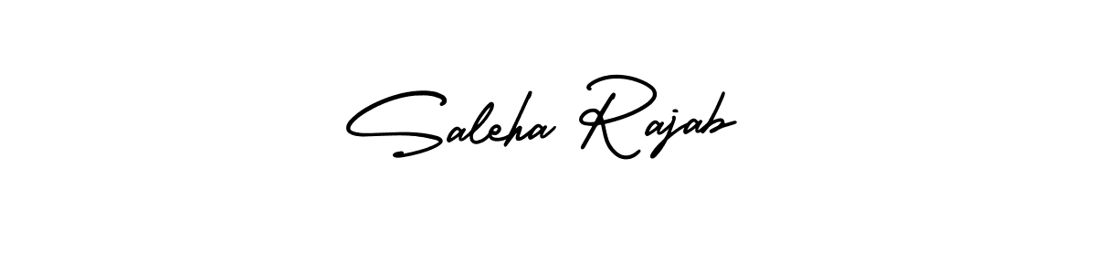 AmerikaSignatureDemo-Regular is a professional signature style that is perfect for those who want to add a touch of class to their signature. It is also a great choice for those who want to make their signature more unique. Get Saleha Rajab name to fancy signature for free. Saleha Rajab signature style 3 images and pictures png