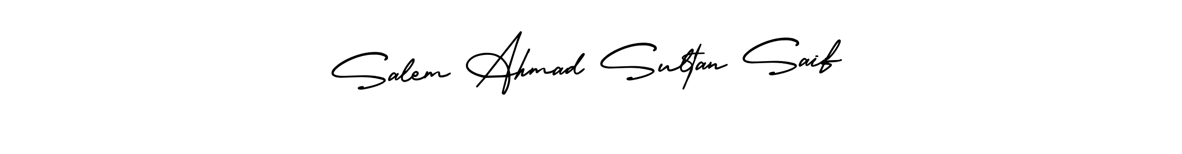 It looks lik you need a new signature style for name Salem Ahmad Sultan Saif. Design unique handwritten (AmerikaSignatureDemo-Regular) signature with our free signature maker in just a few clicks. Salem Ahmad Sultan Saif signature style 3 images and pictures png