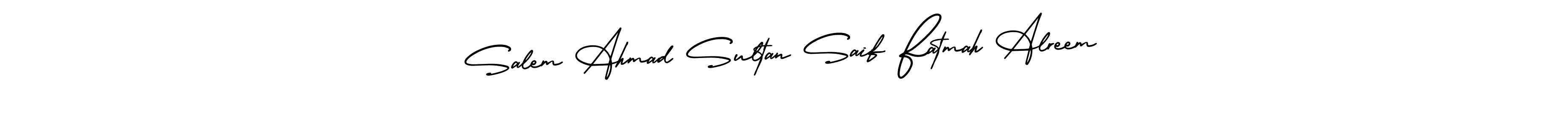 It looks lik you need a new signature style for name Salem Ahmad Sultan Saif Fatmah Alreem. Design unique handwritten (AmerikaSignatureDemo-Regular) signature with our free signature maker in just a few clicks. Salem Ahmad Sultan Saif Fatmah Alreem signature style 3 images and pictures png