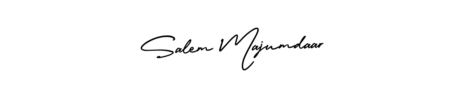 How to make Salem Majumdaar signature? AmerikaSignatureDemo-Regular is a professional autograph style. Create handwritten signature for Salem Majumdaar name. Salem Majumdaar signature style 3 images and pictures png