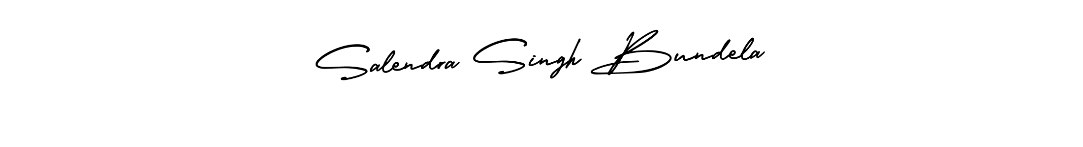 How to Draw Salendra Singh Bundela signature style? AmerikaSignatureDemo-Regular is a latest design signature styles for name Salendra Singh Bundela. Salendra Singh Bundela signature style 3 images and pictures png