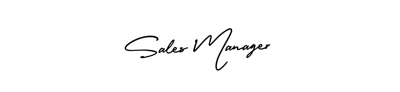 How to make Sales Manager name signature. Use AmerikaSignatureDemo-Regular style for creating short signs online. This is the latest handwritten sign. Sales Manager signature style 3 images and pictures png