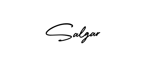 The best way (AmerikaSignatureDemo-Regular) to make a short signature is to pick only two or three words in your name. The name Salgar include a total of six letters. For converting this name. Salgar signature style 3 images and pictures png