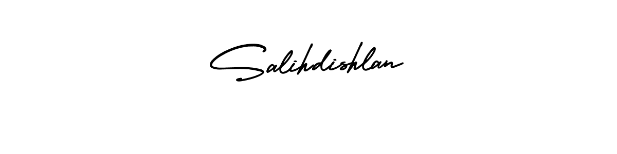 It looks lik you need a new signature style for name Salihdishlan. Design unique handwritten (AmerikaSignatureDemo-Regular) signature with our free signature maker in just a few clicks. Salihdishlan signature style 3 images and pictures png