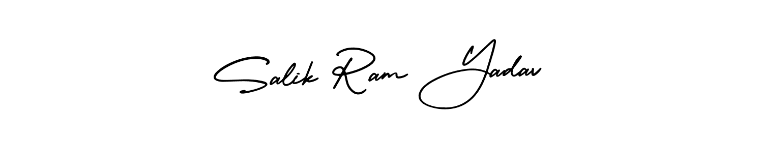 Make a short Salik Ram Yadav signature style. Manage your documents anywhere anytime using AmerikaSignatureDemo-Regular. Create and add eSignatures, submit forms, share and send files easily. Salik Ram Yadav signature style 3 images and pictures png