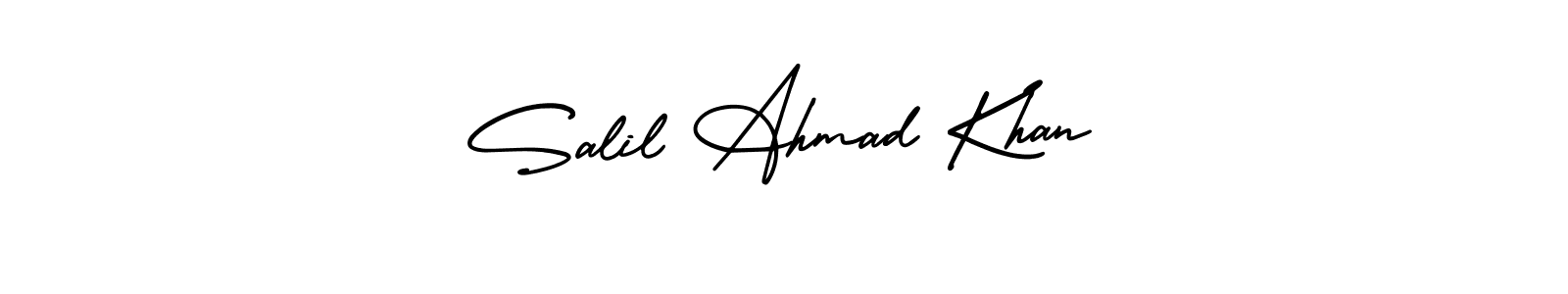Make a beautiful signature design for name Salil Ahmad Khan. With this signature (AmerikaSignatureDemo-Regular) style, you can create a handwritten signature for free. Salil Ahmad Khan signature style 3 images and pictures png