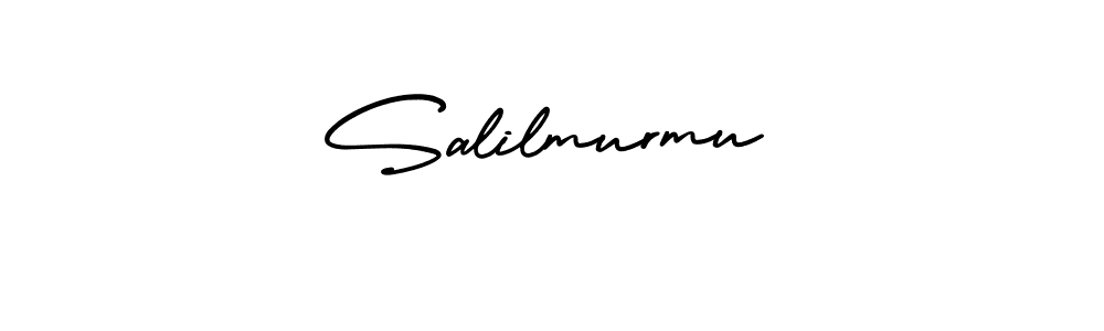 You should practise on your own different ways (AmerikaSignatureDemo-Regular) to write your name (Salilmurmu) in signature. don't let someone else do it for you. Salilmurmu signature style 3 images and pictures png