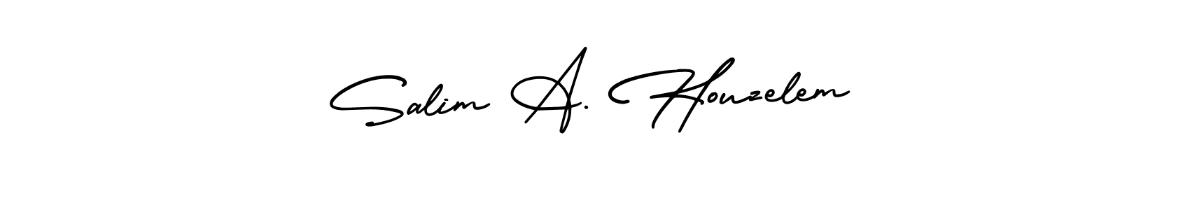 It looks lik you need a new signature style for name Salim A. Houzelem. Design unique handwritten (AmerikaSignatureDemo-Regular) signature with our free signature maker in just a few clicks. Salim A. Houzelem signature style 3 images and pictures png