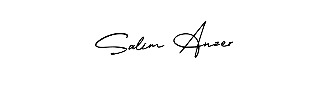 Create a beautiful signature design for name Salim Anzer. With this signature (AmerikaSignatureDemo-Regular) fonts, you can make a handwritten signature for free. Salim Anzer signature style 3 images and pictures png