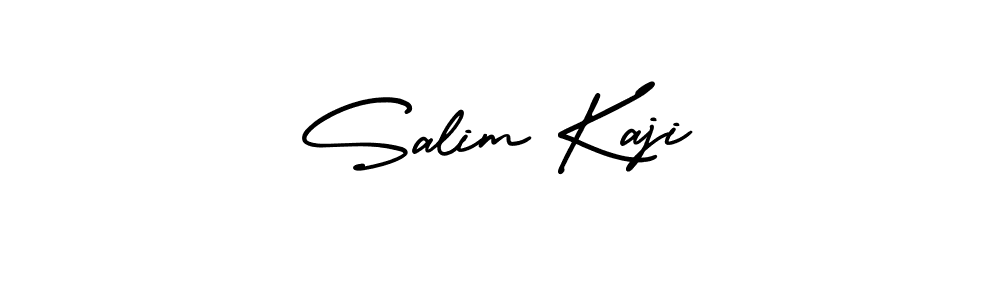 How to make Salim Kaji name signature. Use AmerikaSignatureDemo-Regular style for creating short signs online. This is the latest handwritten sign. Salim Kaji signature style 3 images and pictures png