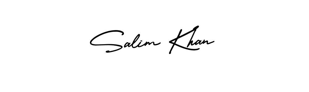 Create a beautiful signature design for name Salim Khan. With this signature (AmerikaSignatureDemo-Regular) fonts, you can make a handwritten signature for free. Salim Khan signature style 3 images and pictures png