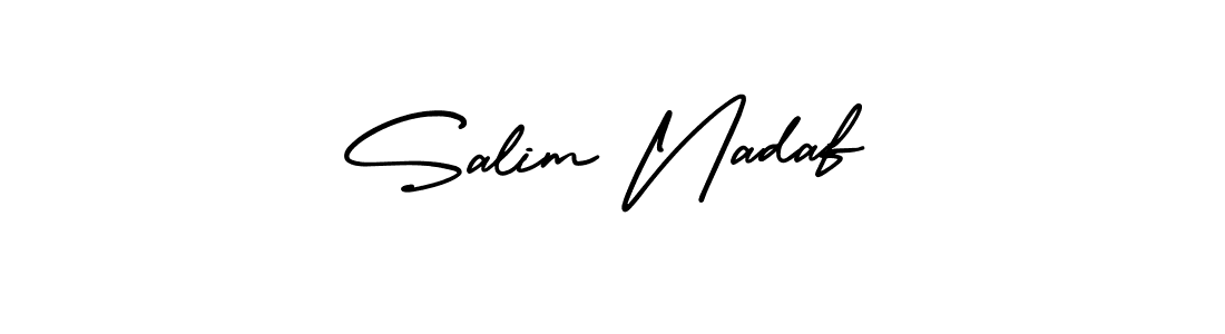 Similarly AmerikaSignatureDemo-Regular is the best handwritten signature design. Signature creator online .You can use it as an online autograph creator for name Salim Nadaf. Salim Nadaf signature style 3 images and pictures png