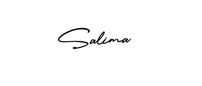 Use a signature maker to create a handwritten signature online. With this signature software, you can design (AmerikaSignatureDemo-Regular) your own signature for name Salima . Salima  signature style 3 images and pictures png