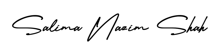 Create a beautiful signature design for name Salima Nazim Shah. With this signature (AmerikaSignatureDemo-Regular) fonts, you can make a handwritten signature for free. Salima Nazim Shah signature style 3 images and pictures png