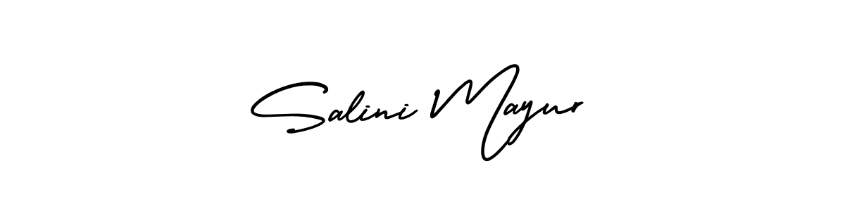 It looks lik you need a new signature style for name Salini Mayur. Design unique handwritten (AmerikaSignatureDemo-Regular) signature with our free signature maker in just a few clicks. Salini Mayur signature style 3 images and pictures png