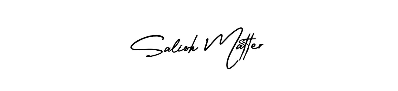 Use a signature maker to create a handwritten signature online. With this signature software, you can design (AmerikaSignatureDemo-Regular) your own signature for name Salish Matter. Salish Matter signature style 3 images and pictures png
