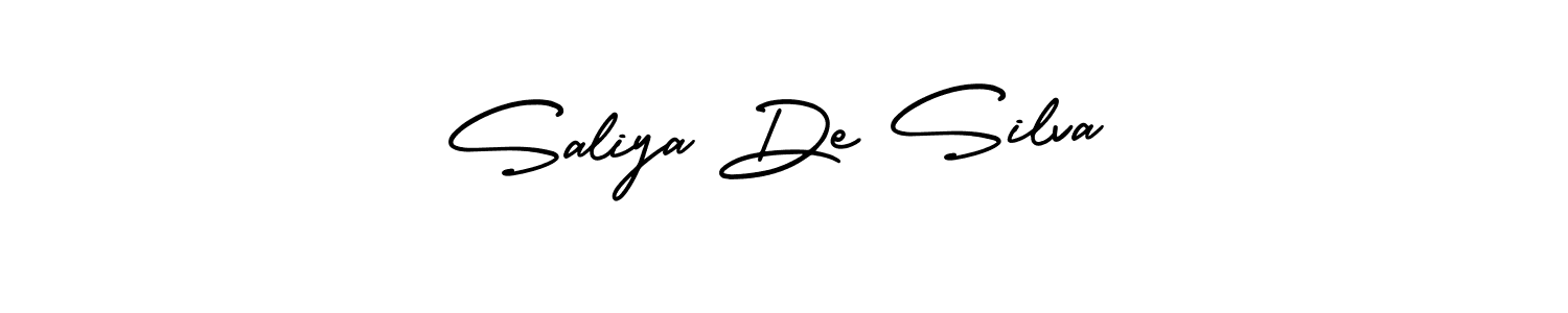 How to make Saliya De Silva signature? AmerikaSignatureDemo-Regular is a professional autograph style. Create handwritten signature for Saliya De Silva name. Saliya De Silva signature style 3 images and pictures png