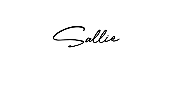 This is the best signature style for the Sallie name. Also you like these signature font (AmerikaSignatureDemo-Regular). Mix name signature. Sallie signature style 3 images and pictures png
