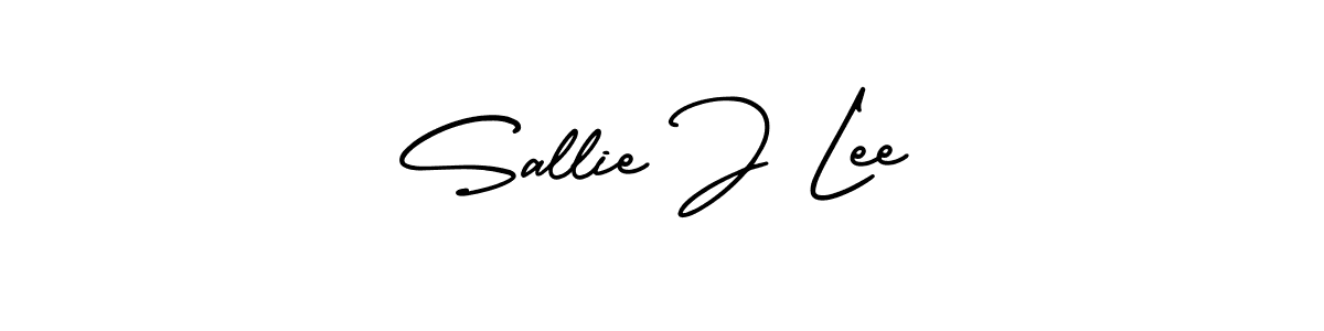 Make a beautiful signature design for name Sallie J Lee. With this signature (AmerikaSignatureDemo-Regular) style, you can create a handwritten signature for free. Sallie J Lee signature style 3 images and pictures png