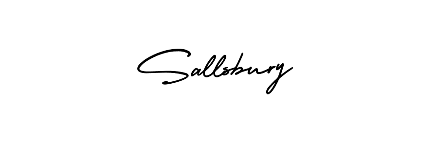 Use a signature maker to create a handwritten signature online. With this signature software, you can design (AmerikaSignatureDemo-Regular) your own signature for name Sallsbury. Sallsbury signature style 3 images and pictures png