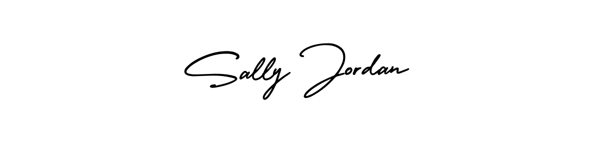 Sally Jordan stylish signature style. Best Handwritten Sign (AmerikaSignatureDemo-Regular) for my name. Handwritten Signature Collection Ideas for my name Sally Jordan. Sally Jordan signature style 3 images and pictures png