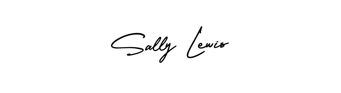 The best way (AmerikaSignatureDemo-Regular) to make a short signature is to pick only two or three words in your name. The name Sally Lewis include a total of six letters. For converting this name. Sally Lewis signature style 3 images and pictures png