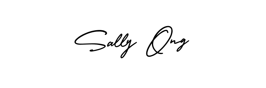 Best and Professional Signature Style for Sally Ong. AmerikaSignatureDemo-Regular Best Signature Style Collection. Sally Ong signature style 3 images and pictures png