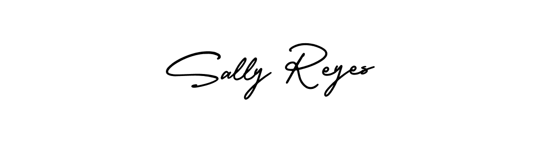 The best way (AmerikaSignatureDemo-Regular) to make a short signature is to pick only two or three words in your name. The name Sally Reyes include a total of six letters. For converting this name. Sally Reyes signature style 3 images and pictures png