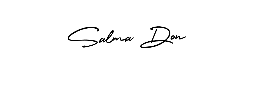 Design your own signature with our free online signature maker. With this signature software, you can create a handwritten (AmerikaSignatureDemo-Regular) signature for name Salma Don. Salma Don signature style 3 images and pictures png