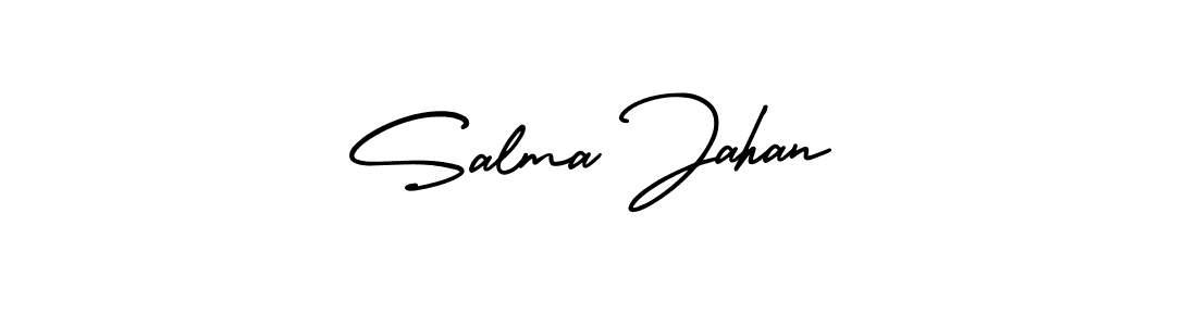 Make a beautiful signature design for name Salma Jahan. With this signature (AmerikaSignatureDemo-Regular) style, you can create a handwritten signature for free. Salma Jahan signature style 3 images and pictures png