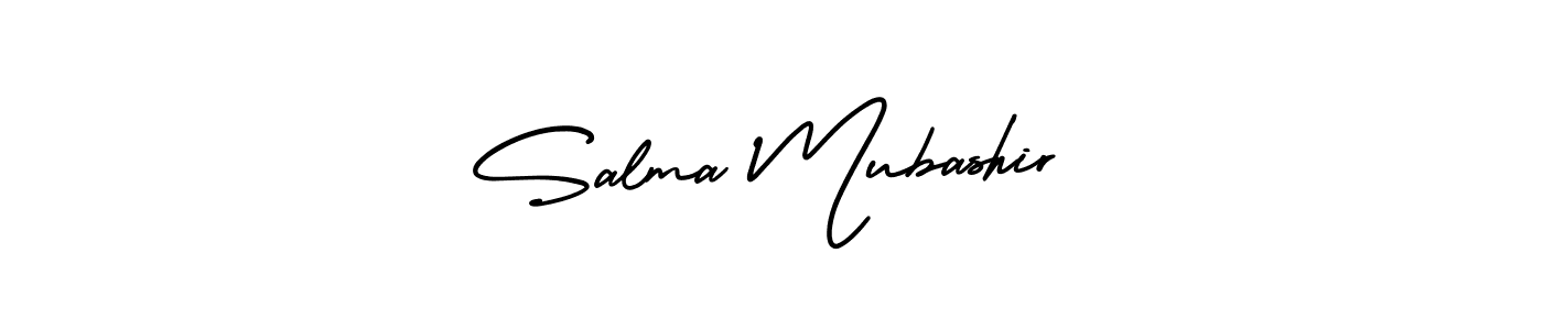 Make a short Salma Mubashir signature style. Manage your documents anywhere anytime using AmerikaSignatureDemo-Regular. Create and add eSignatures, submit forms, share and send files easily. Salma Mubashir signature style 3 images and pictures png