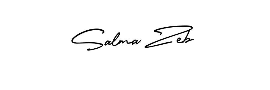 Best and Professional Signature Style for Salma Zeb. AmerikaSignatureDemo-Regular Best Signature Style Collection. Salma Zeb signature style 3 images and pictures png