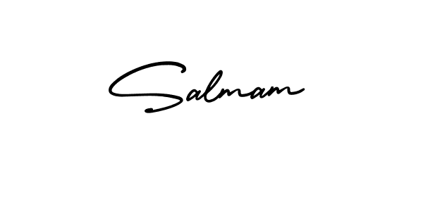 Make a short Salmam signature style. Manage your documents anywhere anytime using AmerikaSignatureDemo-Regular. Create and add eSignatures, submit forms, share and send files easily. Salmam signature style 3 images and pictures png