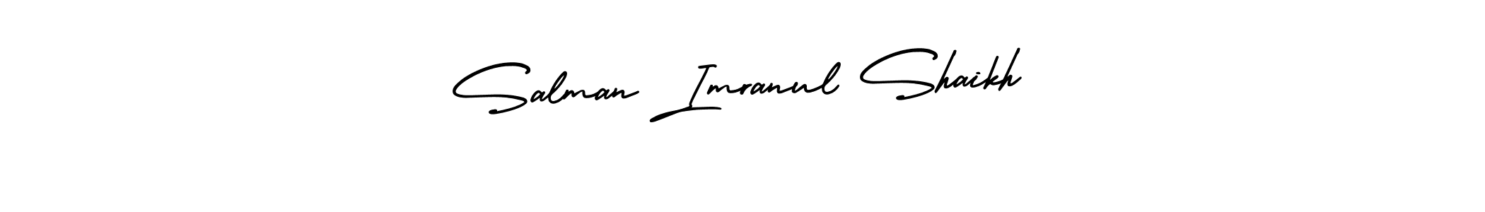 This is the best signature style for the Salman Imranul Shaikh name. Also you like these signature font (AmerikaSignatureDemo-Regular). Mix name signature. Salman Imranul Shaikh signature style 3 images and pictures png