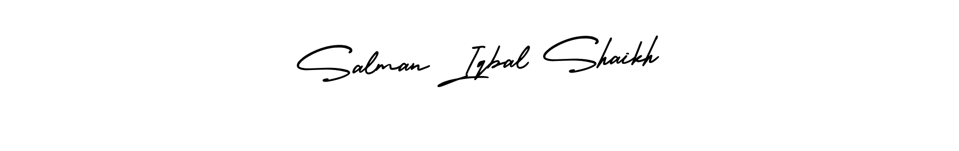 Create a beautiful signature design for name Salman Iqbal Shaikh. With this signature (AmerikaSignatureDemo-Regular) fonts, you can make a handwritten signature for free. Salman Iqbal Shaikh signature style 3 images and pictures png