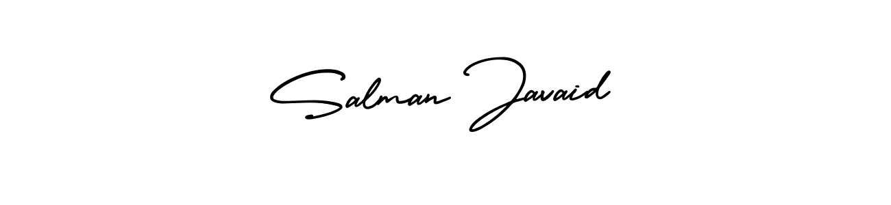 Salman Javaid stylish signature style. Best Handwritten Sign (AmerikaSignatureDemo-Regular) for my name. Handwritten Signature Collection Ideas for my name Salman Javaid. Salman Javaid signature style 3 images and pictures png