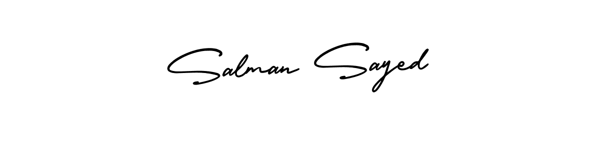 Make a short Salman Sayed signature style. Manage your documents anywhere anytime using AmerikaSignatureDemo-Regular. Create and add eSignatures, submit forms, share and send files easily. Salman Sayed signature style 3 images and pictures png
