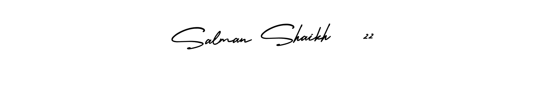 How to Draw Salman Shaikh   22 signature style? AmerikaSignatureDemo-Regular is a latest design signature styles for name Salman Shaikh   22. Salman Shaikh   22 signature style 3 images and pictures png