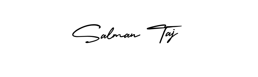 See photos of Salman Taj official signature by Spectra . Check more albums & portfolios. Read reviews & check more about AmerikaSignatureDemo-Regular font. Salman Taj signature style 3 images and pictures png