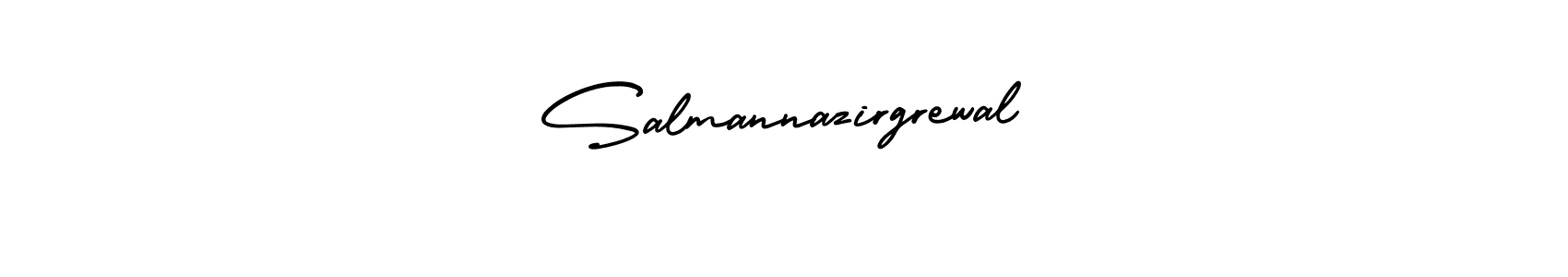 Check out images of Autograph of Salmannazirgrewal name. Actor Salmannazirgrewal Signature Style. AmerikaSignatureDemo-Regular is a professional sign style online. Salmannazirgrewal signature style 3 images and pictures png