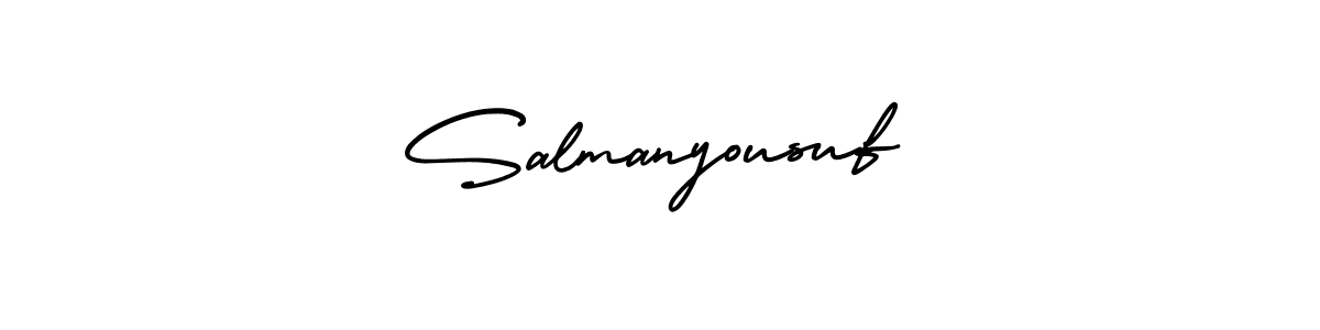 Create a beautiful signature design for name Salmanyousuf. With this signature (AmerikaSignatureDemo-Regular) fonts, you can make a handwritten signature for free. Salmanyousuf signature style 3 images and pictures png