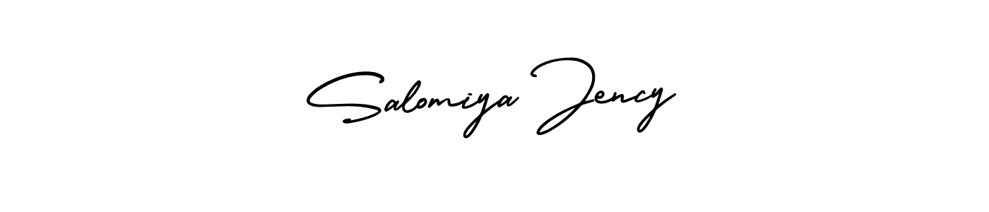 Make a beautiful signature design for name Salomiya Jency. Use this online signature maker to create a handwritten signature for free. Salomiya Jency signature style 3 images and pictures png