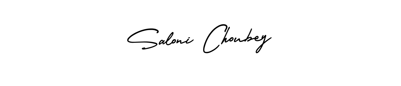 How to make Saloni Choubey name signature. Use AmerikaSignatureDemo-Regular style for creating short signs online. This is the latest handwritten sign. Saloni Choubey signature style 3 images and pictures png