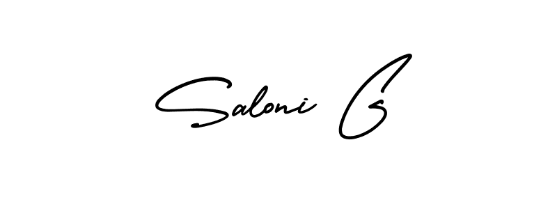 How to Draw Saloni G signature style? AmerikaSignatureDemo-Regular is a latest design signature styles for name Saloni G. Saloni G signature style 3 images and pictures png