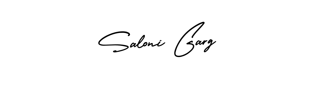 Make a beautiful signature design for name Saloni Garg. With this signature (AmerikaSignatureDemo-Regular) style, you can create a handwritten signature for free. Saloni Garg signature style 3 images and pictures png