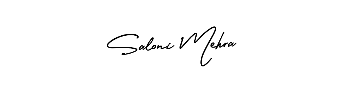 Create a beautiful signature design for name Saloni Mehra. With this signature (AmerikaSignatureDemo-Regular) fonts, you can make a handwritten signature for free. Saloni Mehra signature style 3 images and pictures png