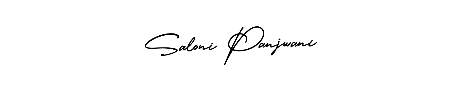 How to make Saloni Panjwani signature? AmerikaSignatureDemo-Regular is a professional autograph style. Create handwritten signature for Saloni Panjwani name. Saloni Panjwani signature style 3 images and pictures png