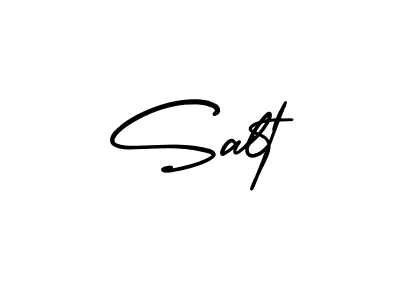 The best way (AmerikaSignatureDemo-Regular) to make a short signature is to pick only two or three words in your name. The name Salt include a total of six letters. For converting this name. Salt signature style 3 images and pictures png