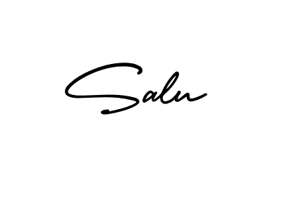 Check out images of Autograph of Salu name. Actor Salu Signature Style. AmerikaSignatureDemo-Regular is a professional sign style online. Salu signature style 3 images and pictures png