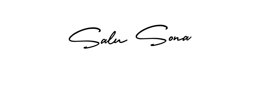 if you are searching for the best signature style for your name Salu Sona. so please give up your signature search. here we have designed multiple signature styles  using AmerikaSignatureDemo-Regular. Salu Sona signature style 3 images and pictures png